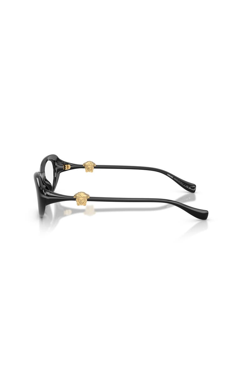 Versace 52mm Oval optical glasses, Alternate, color, Black