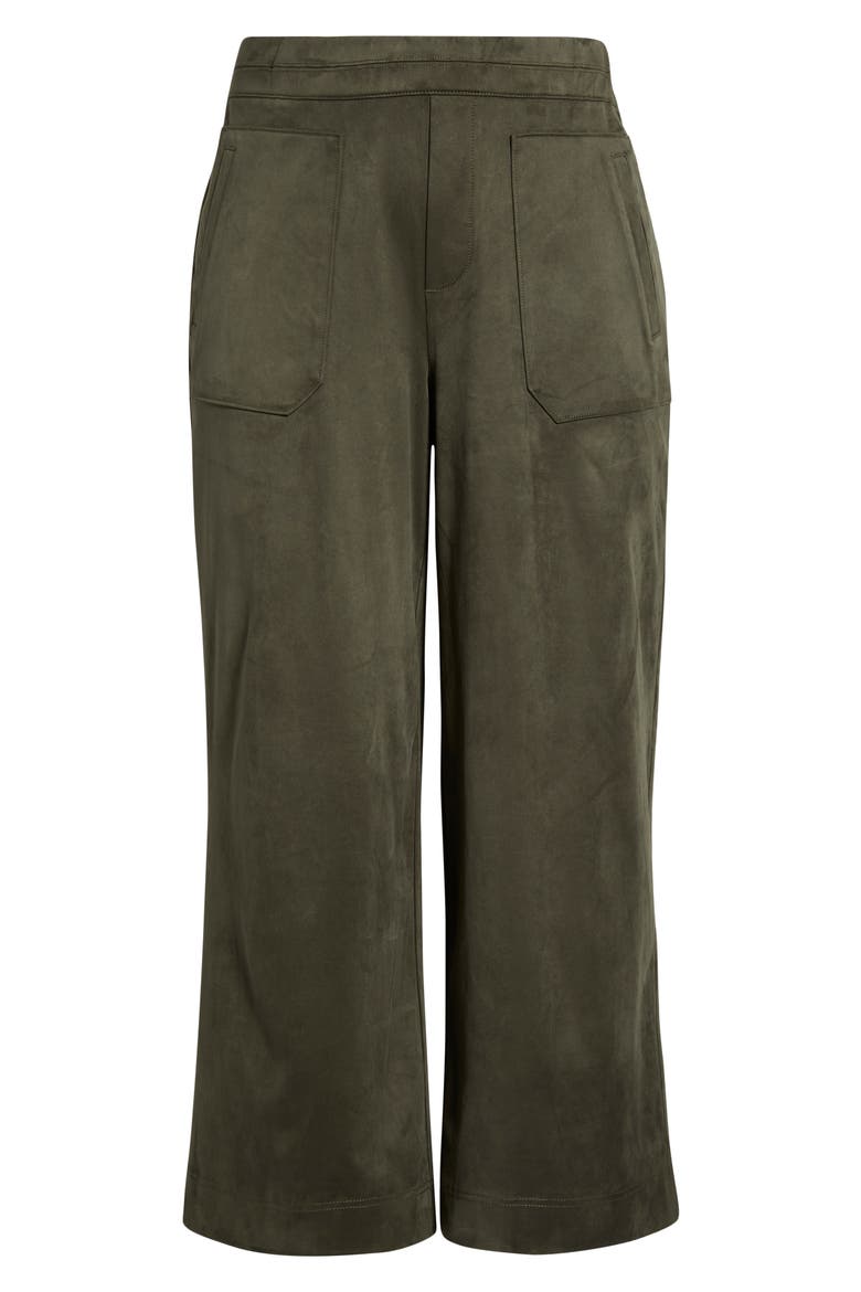 Skyrise Patch Pocket Wide Leg Pants, Alternate, color, LAUREL WREATH