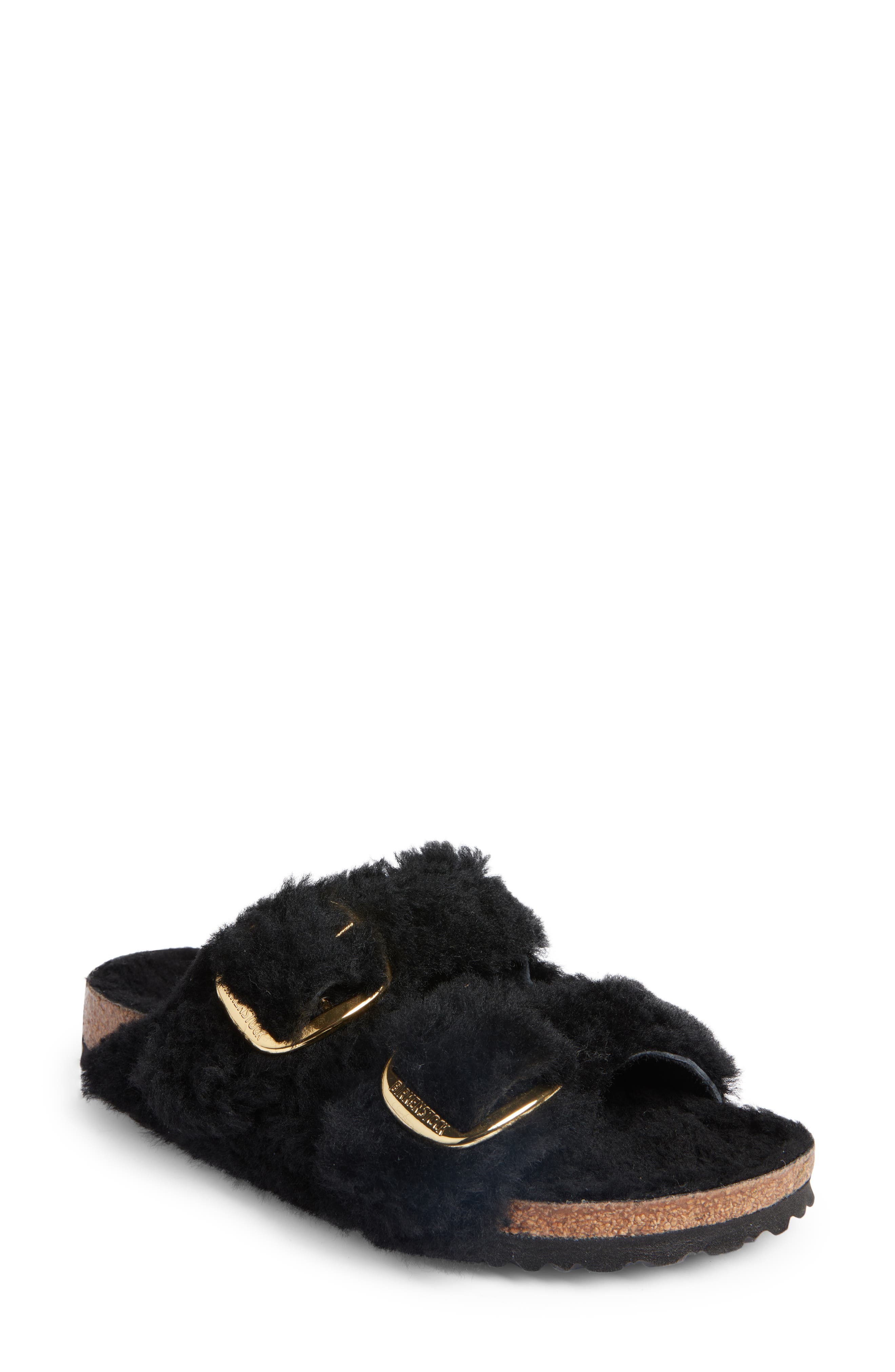 Birkenstock Arizona Big Buckle Genuine Shearling Sandal - Discontinued, Main, color, 