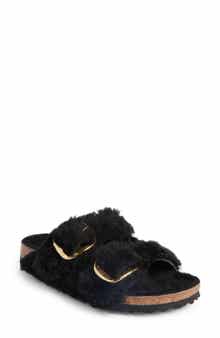 Birkenstock Arizona Big Buckle Genuine Shearling Sandal - Discontinued