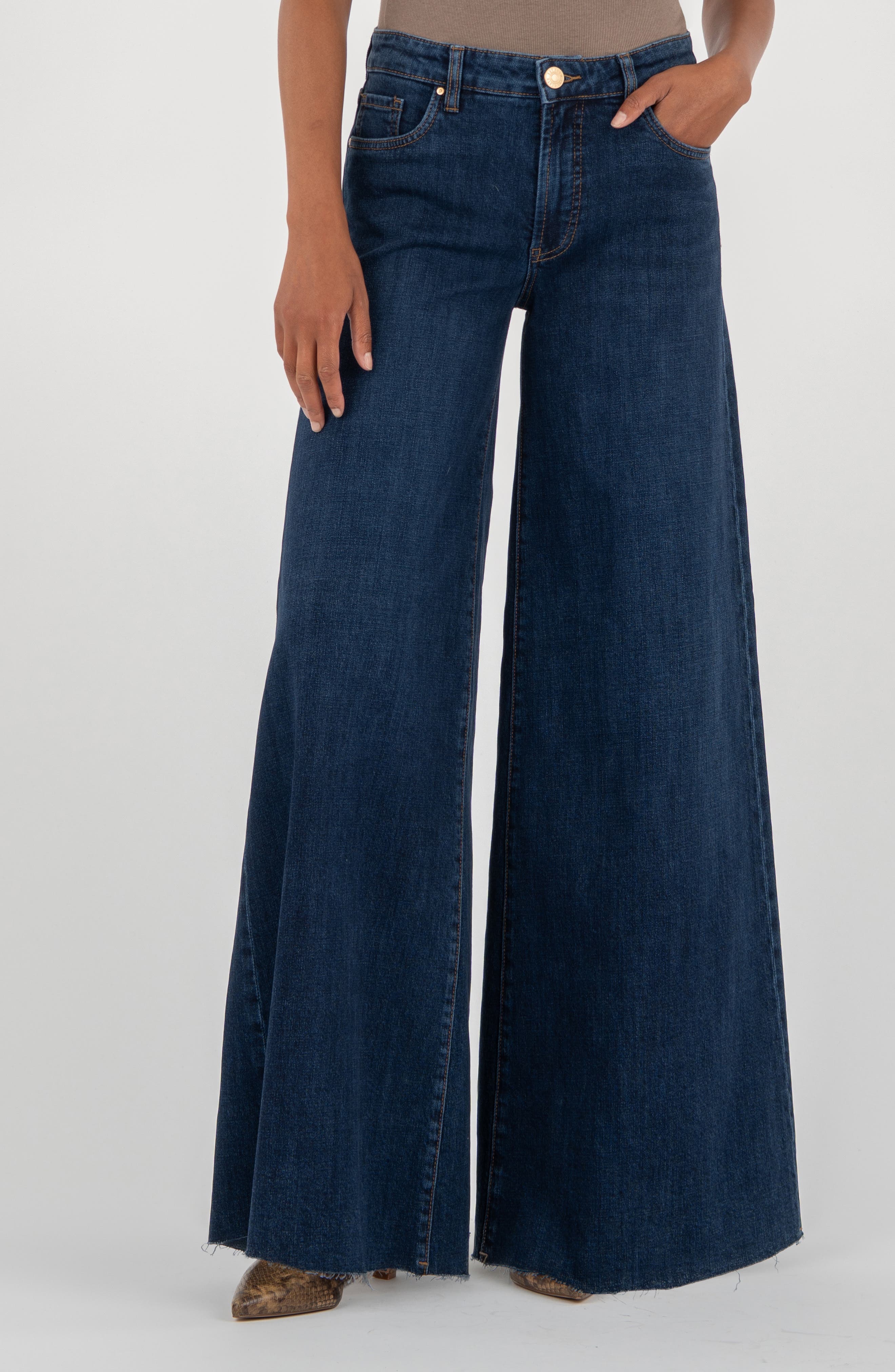 KUT from the Kloth Blake High Waist Superwide Leg Jeans
