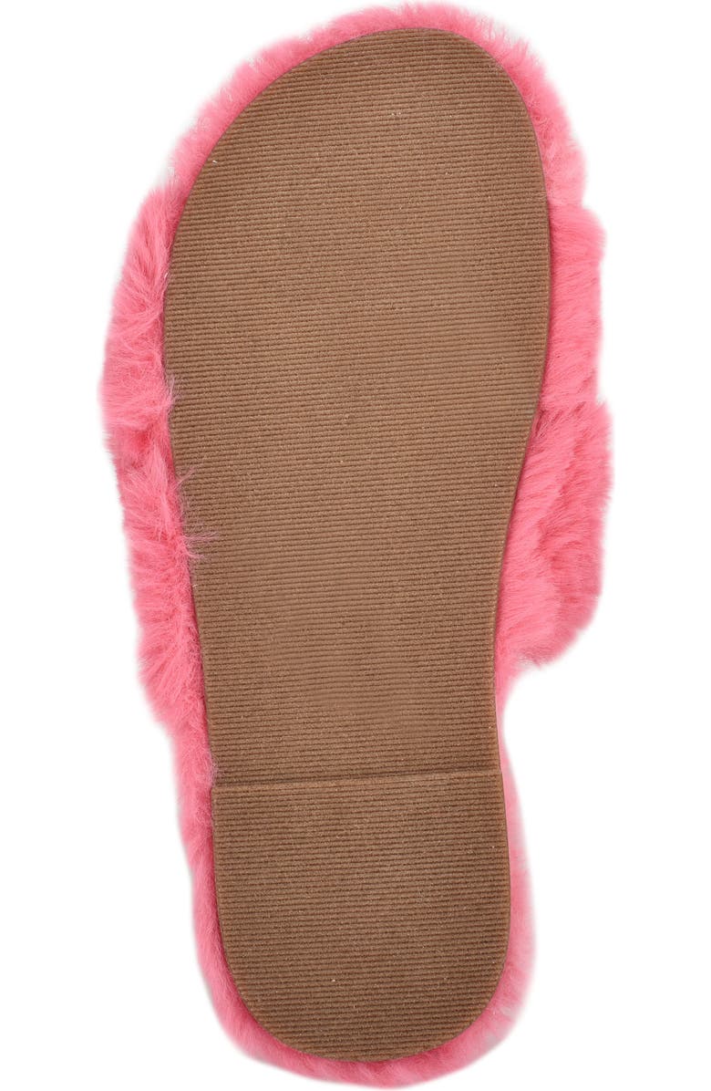 Nine West Cozy Faux Fur Slipper, Alternate, color,