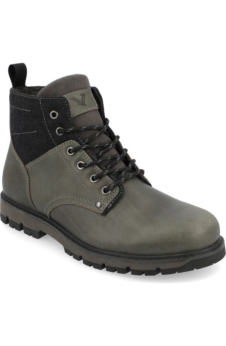 TERRITORY BOOTS Redline Water Resistant Plain Toe Lace-Up Boot, Main, color,
