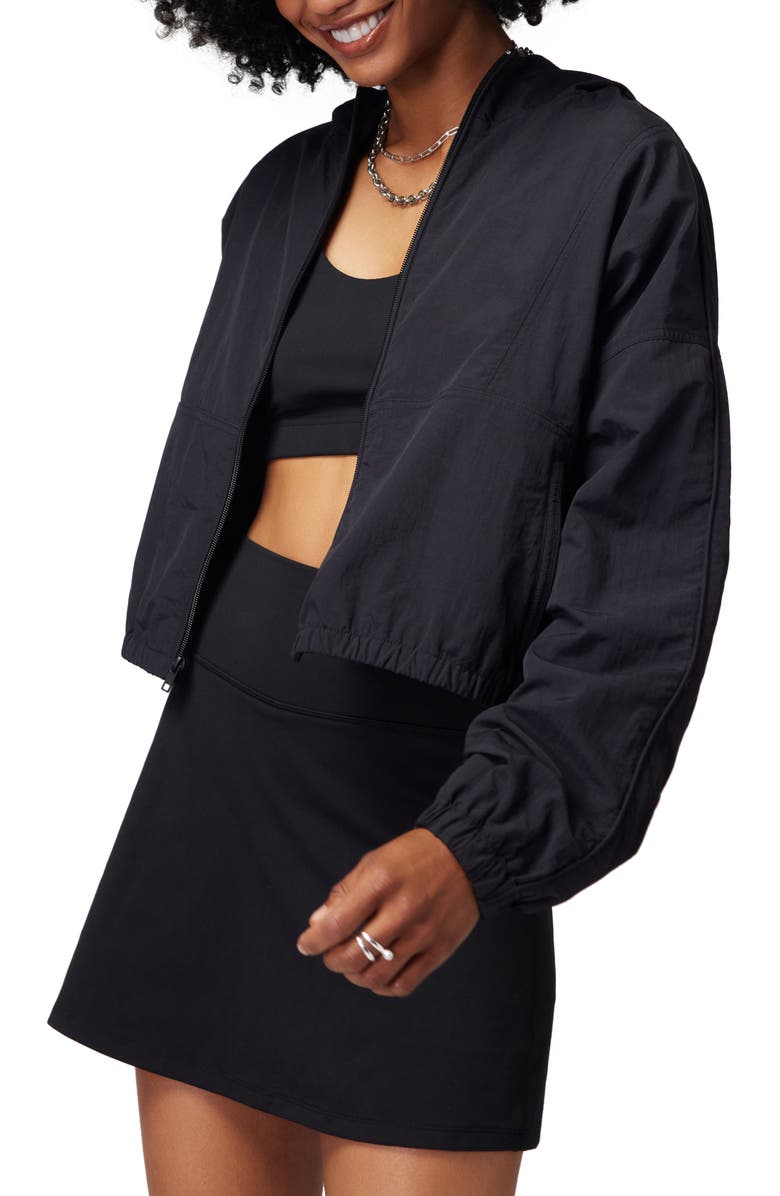 Spiritual Gangster Journey Active Zip-Up Hooded Jacket, Alternate, color,