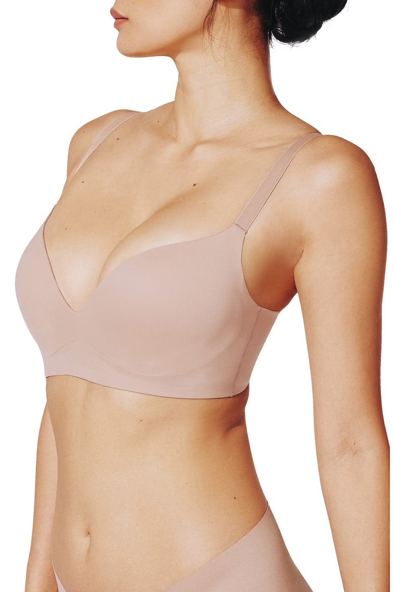Zero Edge™ Wireless Push-Up Bra, Alternate, color, TAUPE