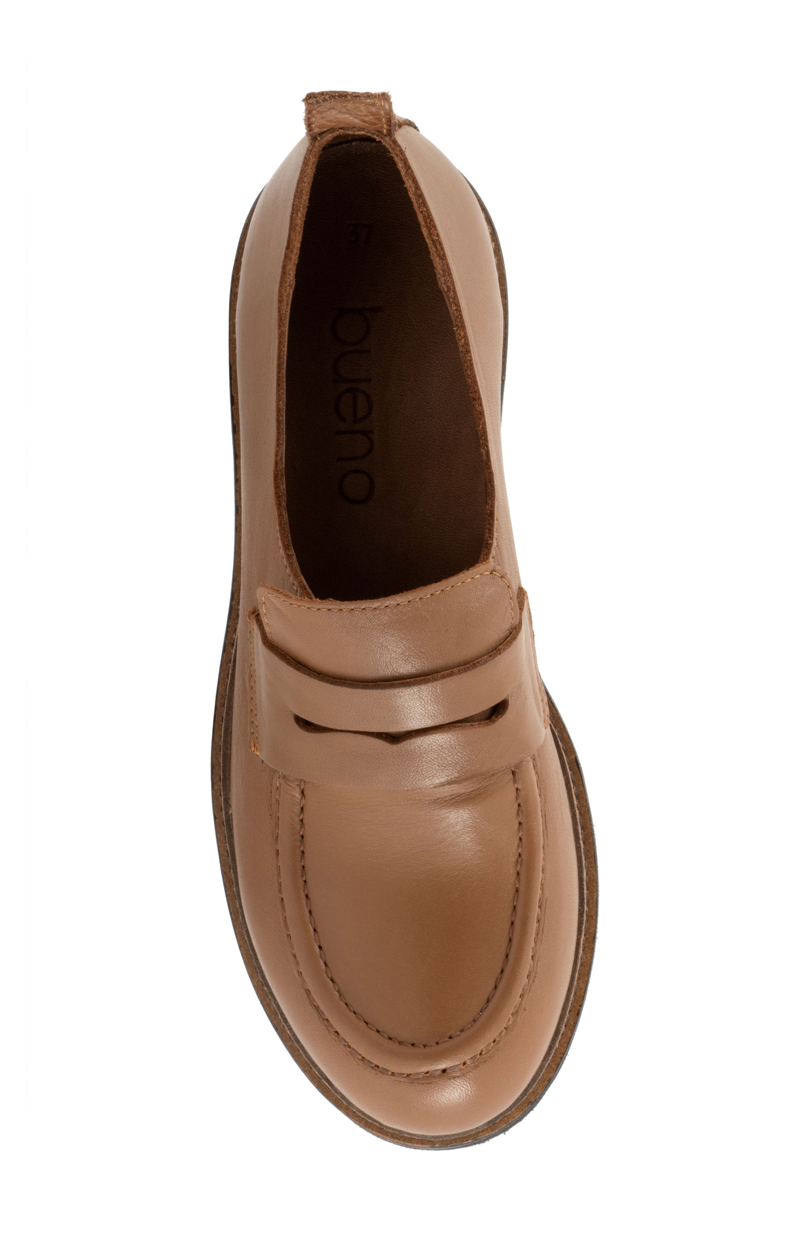 Bueno Annie Platform Penny Loafer, Alternate, color, Walnut