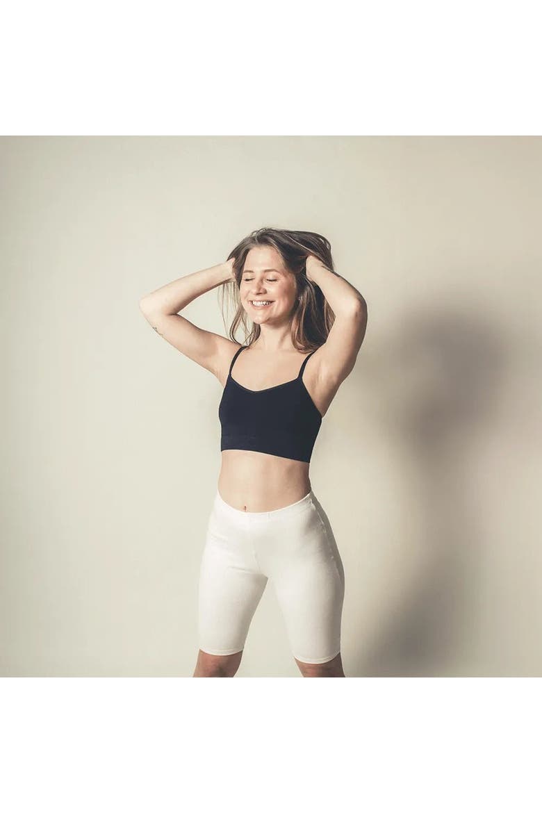 Soft Convertible Crop Top to Halter Bralette, Alternate, color, Ash