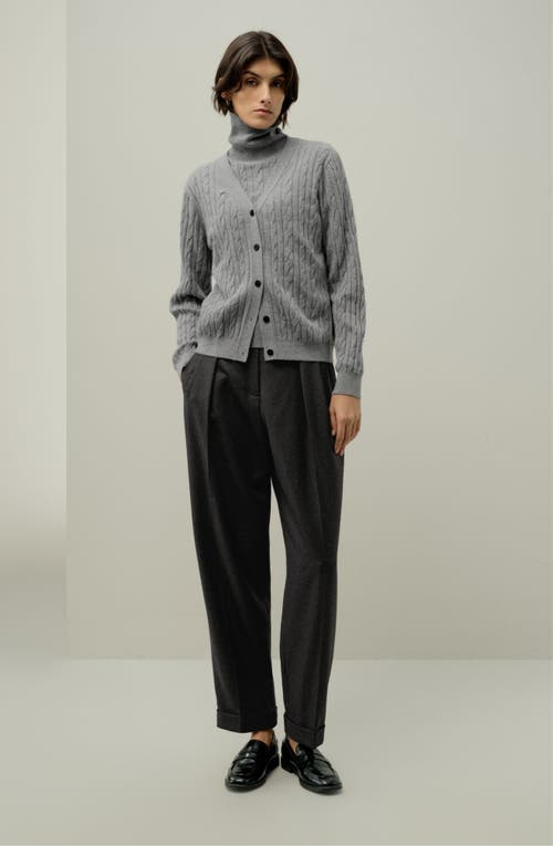 Lilysilk Cable-knit Baby Cashmere Cardigan In Multi