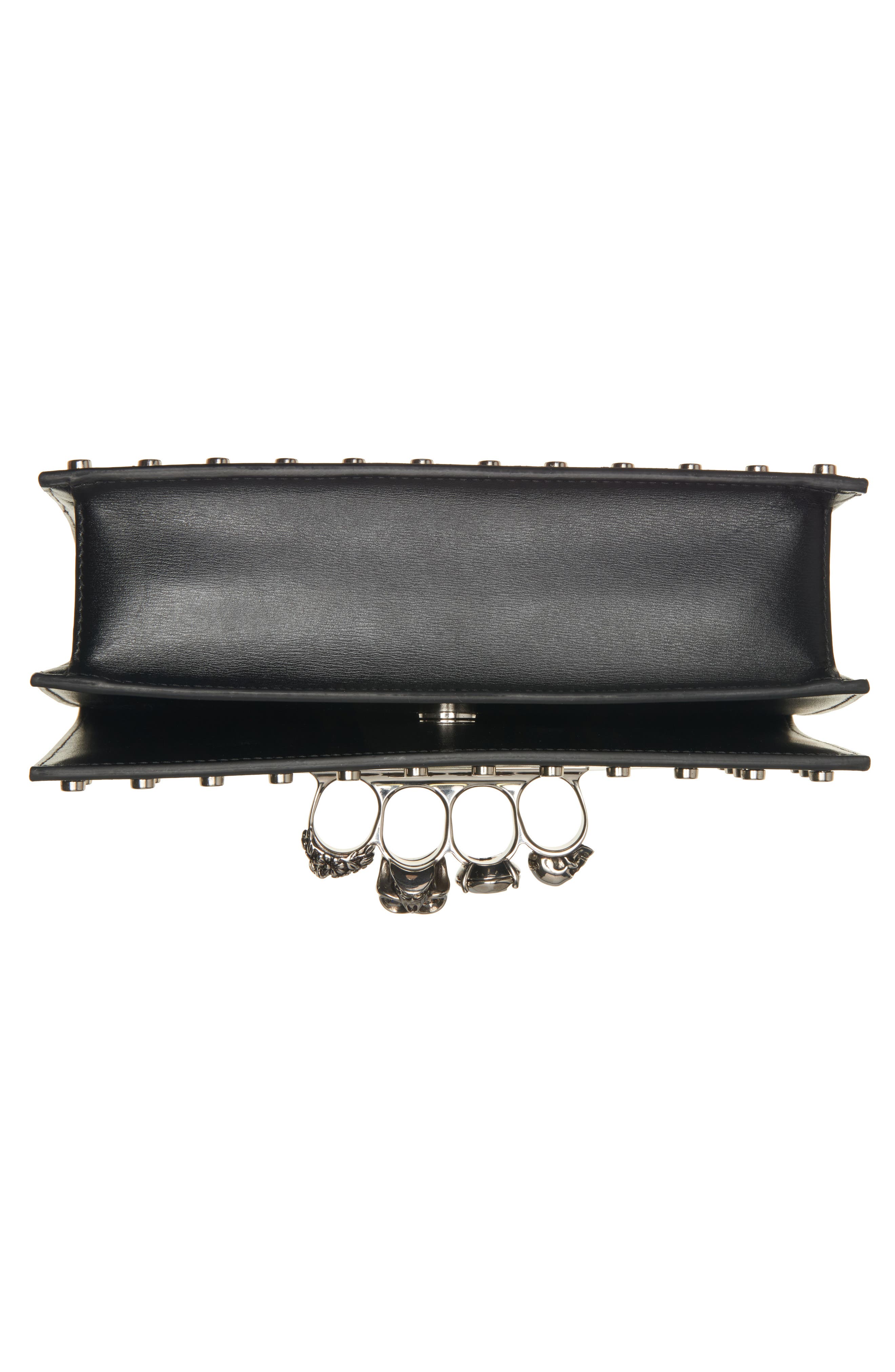 McQueen Stud & Jeweled Crystal Embellished Satchel, Alternate, color, 