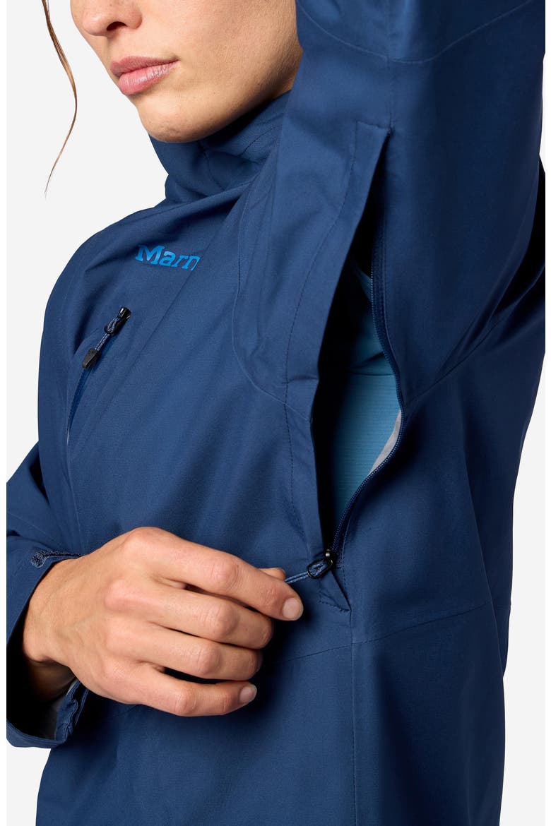Waterproof Hooded Jacket, Alternate, color, NIGHTFALL NAVY