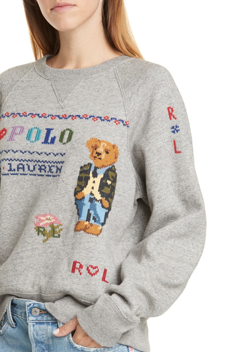 Polo Ralph Lauren Bear Sweatshirt, Alternate, color,
