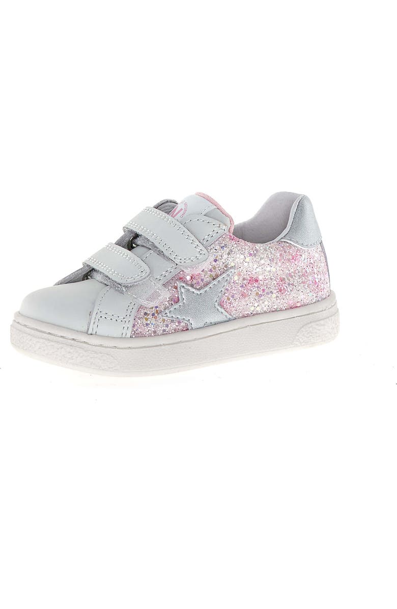 Naturino Kids' Pinn Sneaker, Main, color, White-Pink-Silver