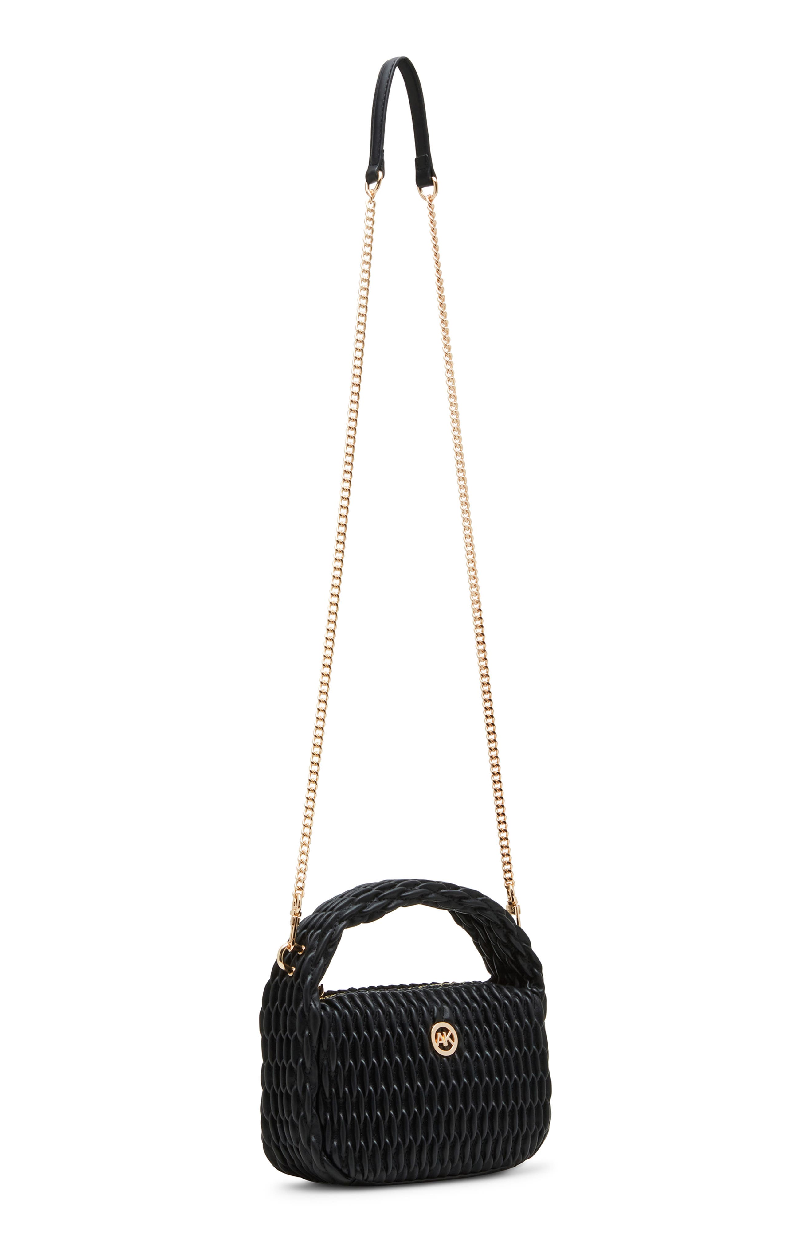 Anne Klein Smock Textured Top Handle Bag, Alternate, color, 