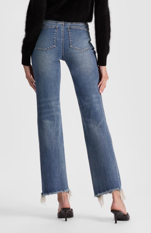 Alice And Olivia Alice + Olivia Fierce Slim Straight Leg Jeans In Blue