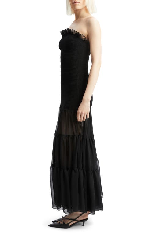 Bardot Azura Strapless Maxi Dress In Black