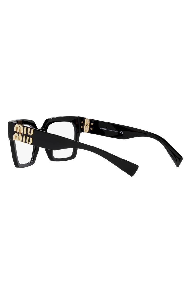 Miu Miu 52mm Square Optical Glasses, Alternate, color, 