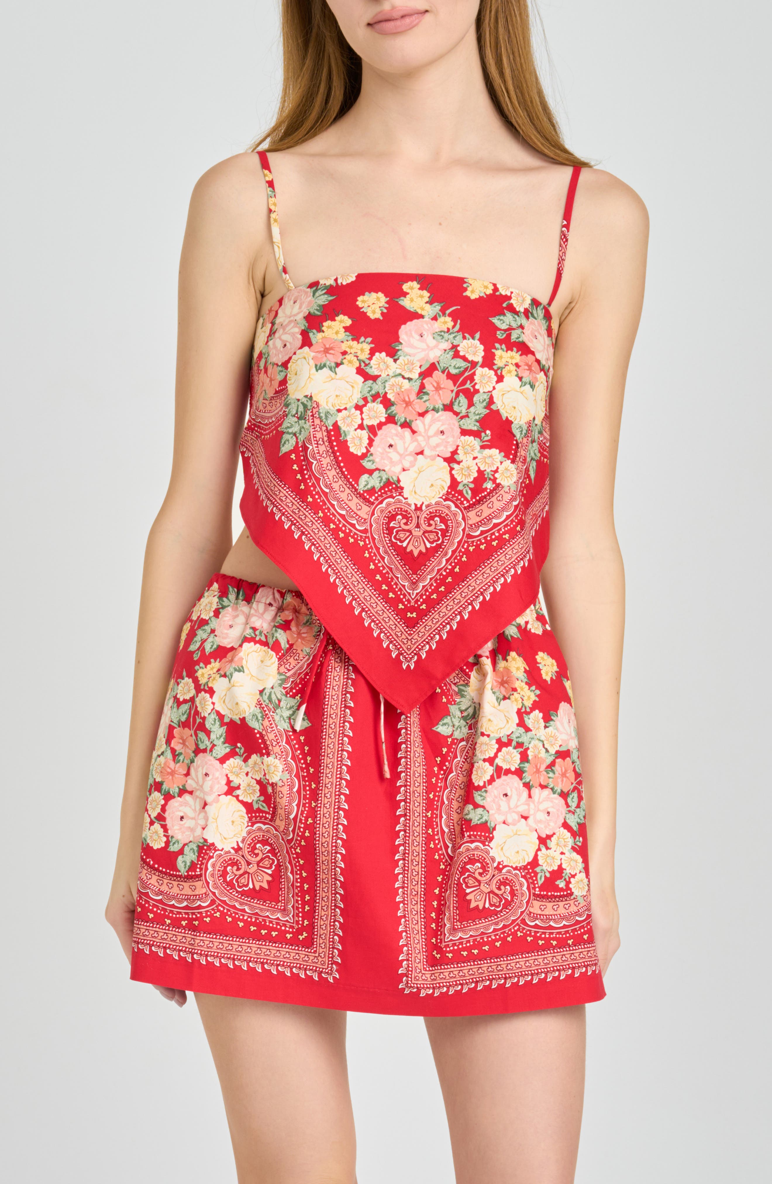 selected RED SCARF