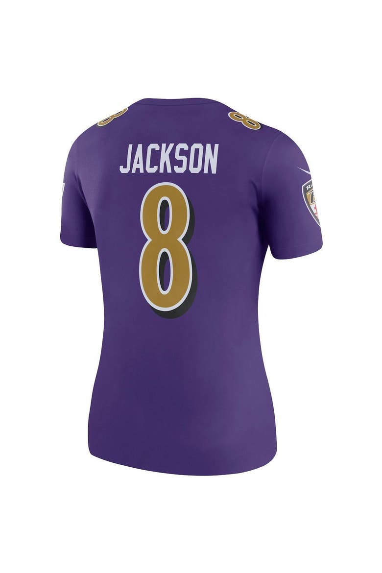 Women's Nike Lamar Jackson Purple Baltimore Ravens Color Rush Legend Player Jersey, Alternate, color, PURPLE