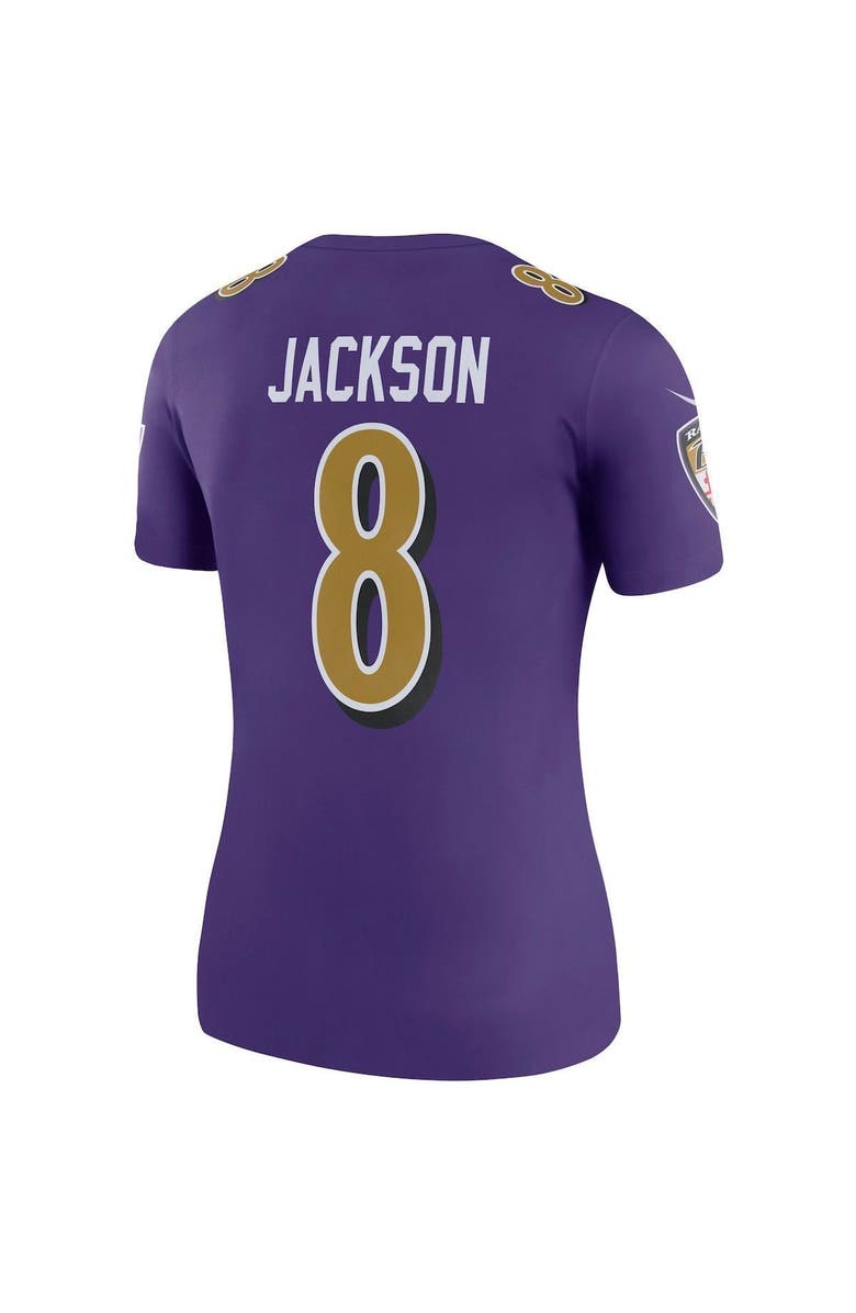 Nike Women's Nike Lamar Jackson Purple Baltimore Ravens Color Rush Legend Player Jersey, Alternate, color,