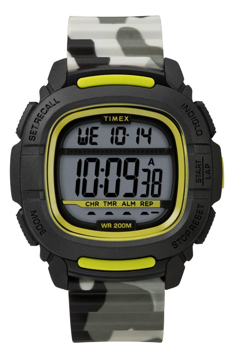 Timex<sup>®</sup> Boost Shock Resistant Digital Silicone Strap Watch, 47mm, Main, color, 