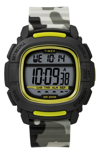 Timex ® Boost Shock Resistant Digital Silicone Strap Watch, 47mm
