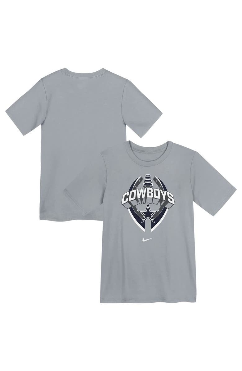 Nike Preschool Nike Gray Dallas Cowboys Icon Legend Performance T-Shirt, Main, color, Gray