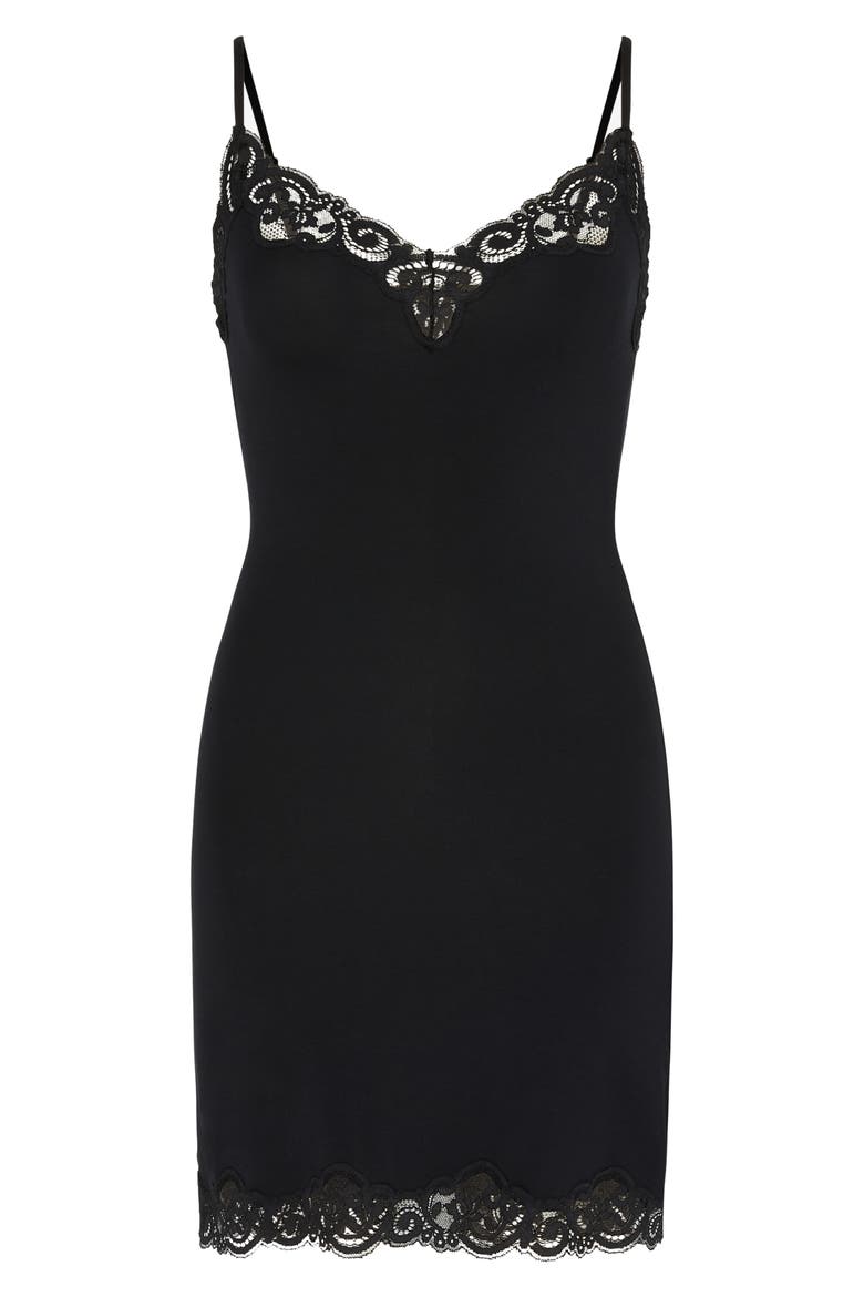 Swirly Girl Sleep Chemise, Alternate, color, BLACK CAVIAR