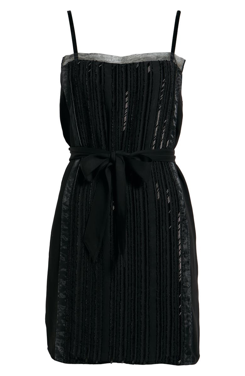 BOSS Digada Beaded Sleeveless Minidress, Alternate, color, Black