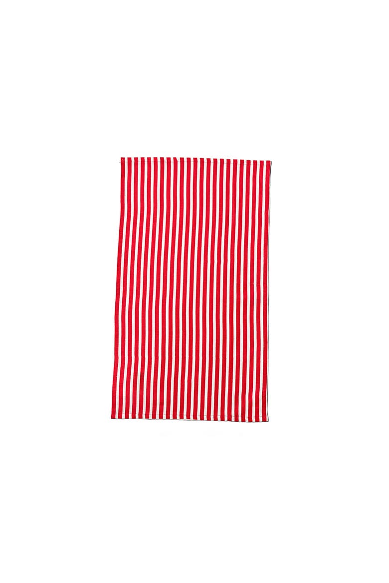 Red Stripe Large Hand Towel, Alternate, color, Red