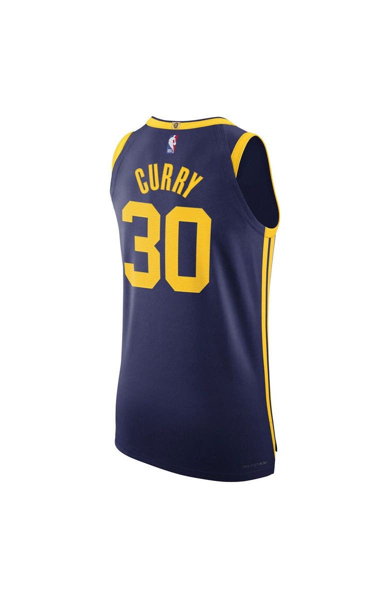 Jordan Brand Men's Jordan Brand Stephen Curry Royal Golden State Warriors Authentic Player Jersey - Statement Edition, Alternate, color,
