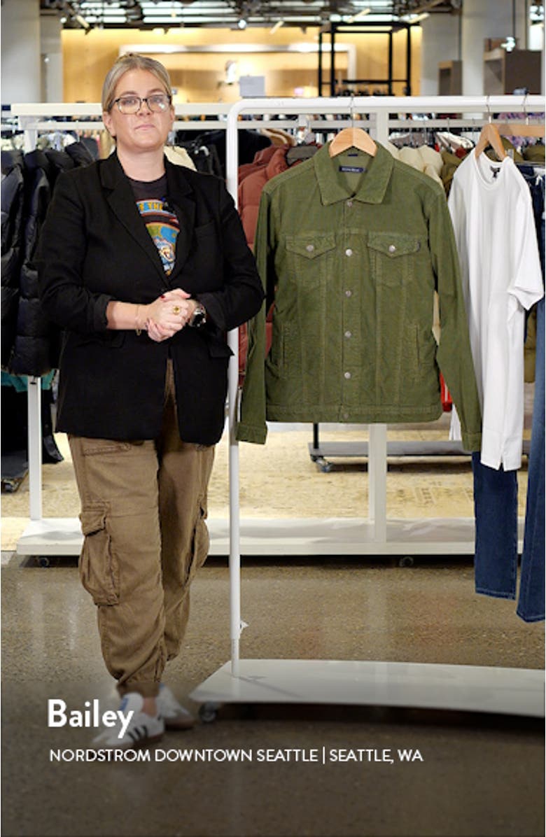 Stretch Corduroy Trucker Jacket, sales video thumbnail