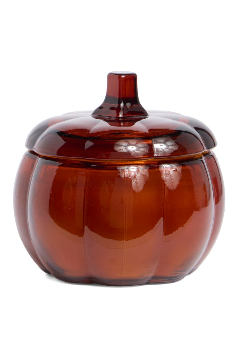 Pumpkin Spice Glass Pumpkin Candle, Main, color, PUMPKIN SPICE / GLASS