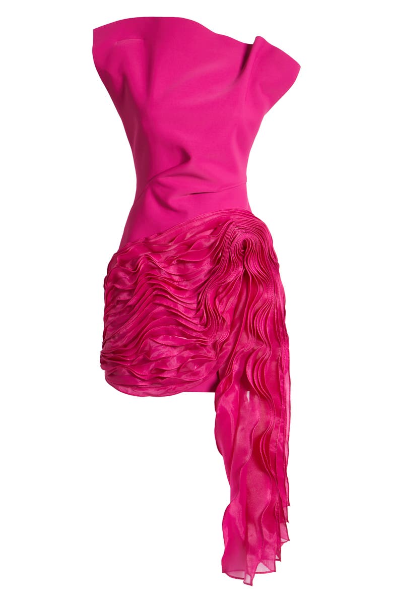 Acler Wigbeth Cap Sleeve Ruffle Minidress, Alternate, color, 