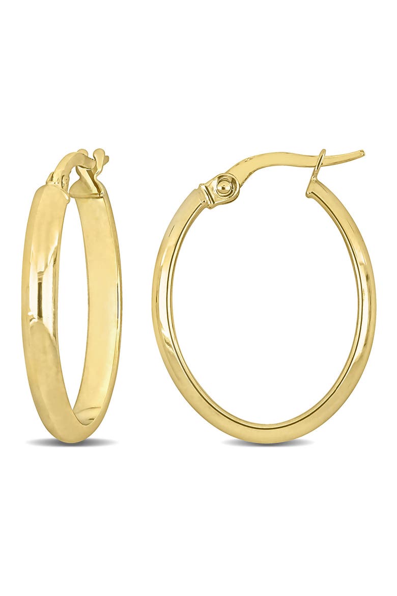 14K Gold 19mm Hoop Earrings, Main, color, GOLD