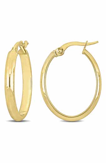 14K Gold 19mm Hoop Earrings