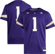 adidas Men's adidas #1 Purple Washington Huskies Premier Jersey