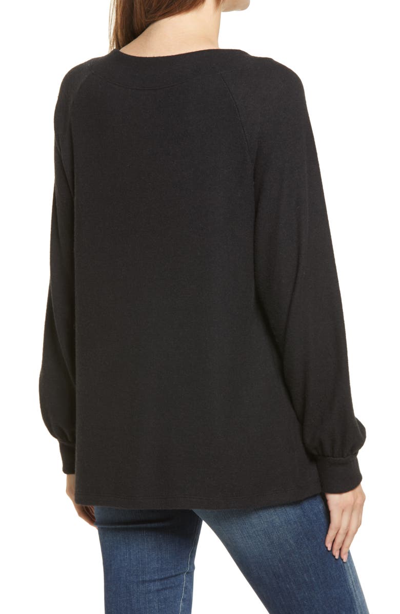 Caslon<sup>®</sup> Long Sleeve Knit Top, Alternate, color, 