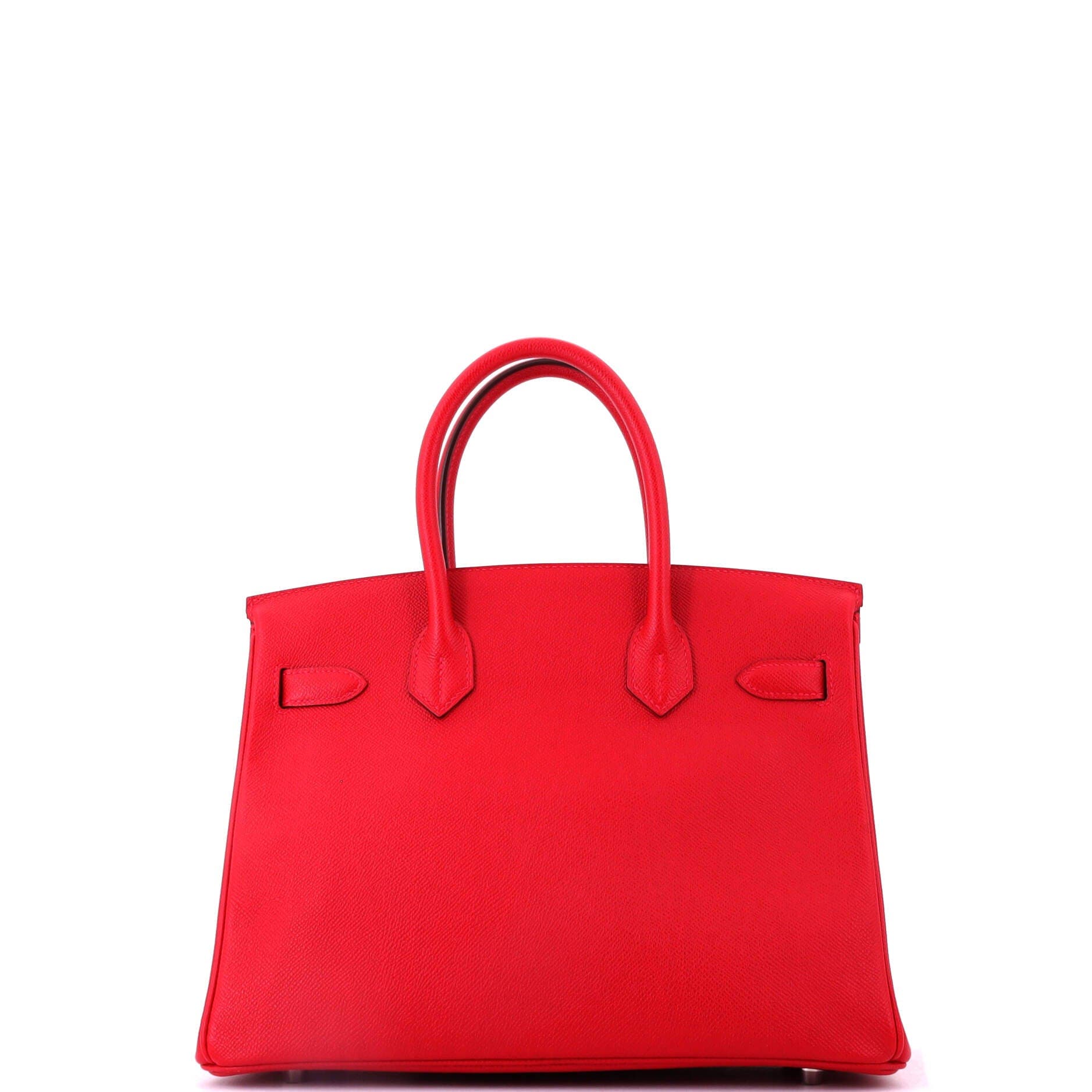 Pre-Owned Hermes Birkin Handbag Red Epsom with Palladium Hardware 30, Alternate, color, Rouge Vif