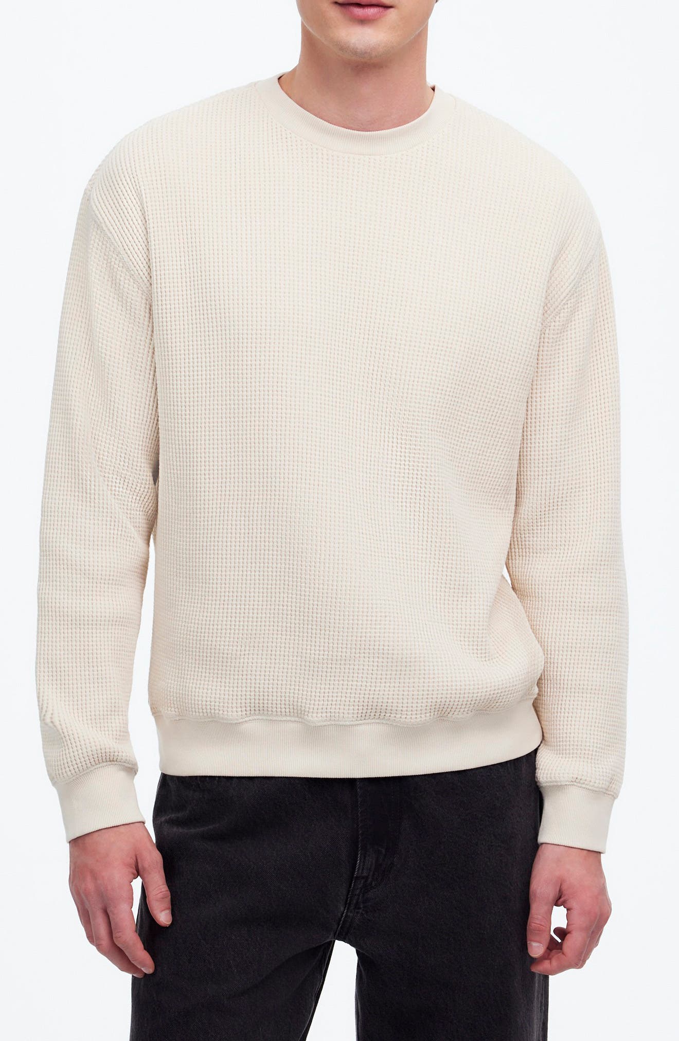 Madewell Cotton Thermal Sweatshirt