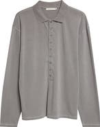 Paloma Wool Mori Long Sleeve Organic Cotton Polo
