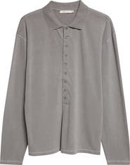 Paloma Wool Mori Long Sleeve Organic Cotton Polo