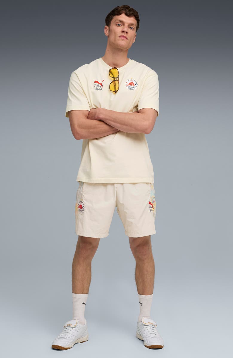 PUMA x KidSuper RBS Graphic T-Shirt, Alternate, color, Frosted Ivory-Puma Red