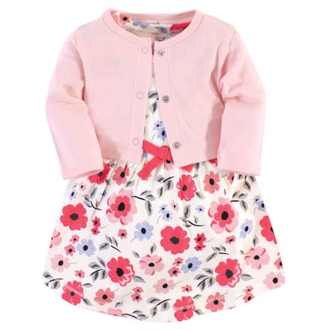 Organic Cotton Dress and Cardigan (Baby)