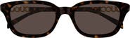 Gucci GG2208S 53mm Gradient Rectangular Sunglasses