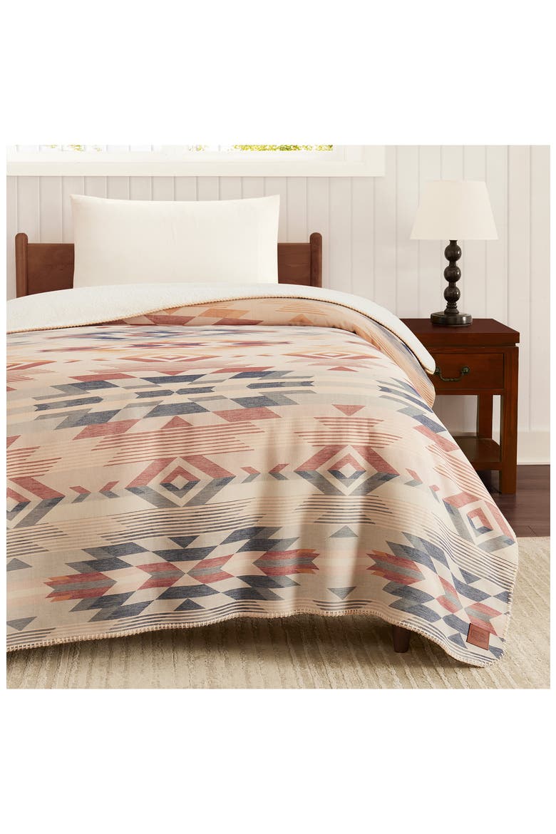 Wyeth Fall Cotton Blanket, Alternate, color, FOG