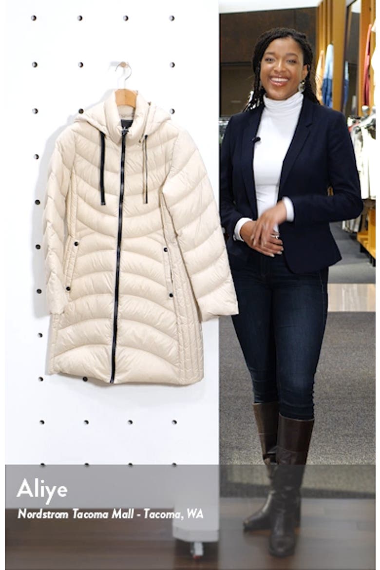 Hooded Packable Puffer Coat video