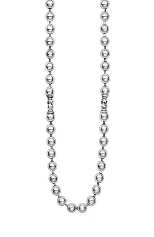 Lagos Sterling Silver 8mm Ball Chain Necklace In Silver