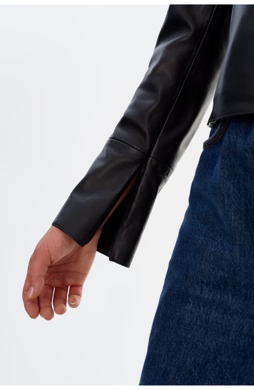 Lamarque Oceana | Fitted Leather Jacket In Black