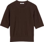 Madewell Pointelle Stitch Crewneck Sweater Tee