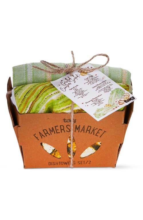 Shop Tag Caesar Salad Set Of 2 Assorted Kitchen Towels